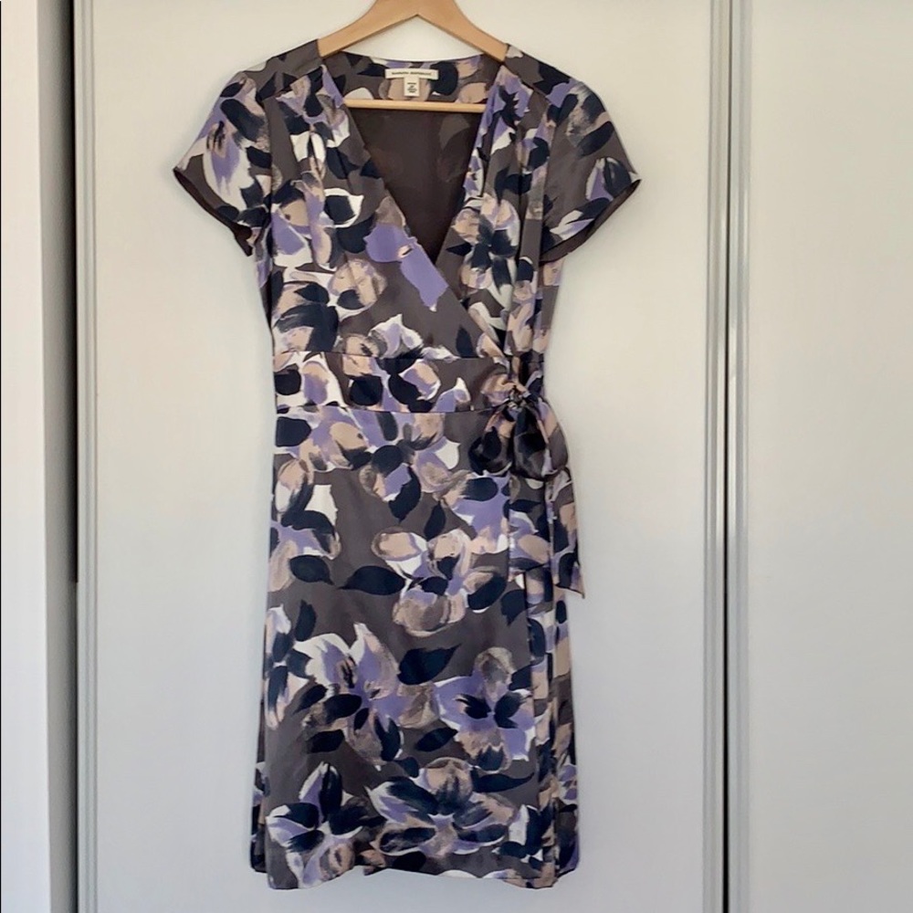 Banana Republic Satin wrap dress